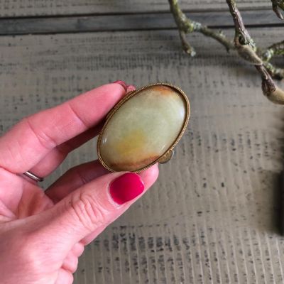 Таблетница овальная с ониксом