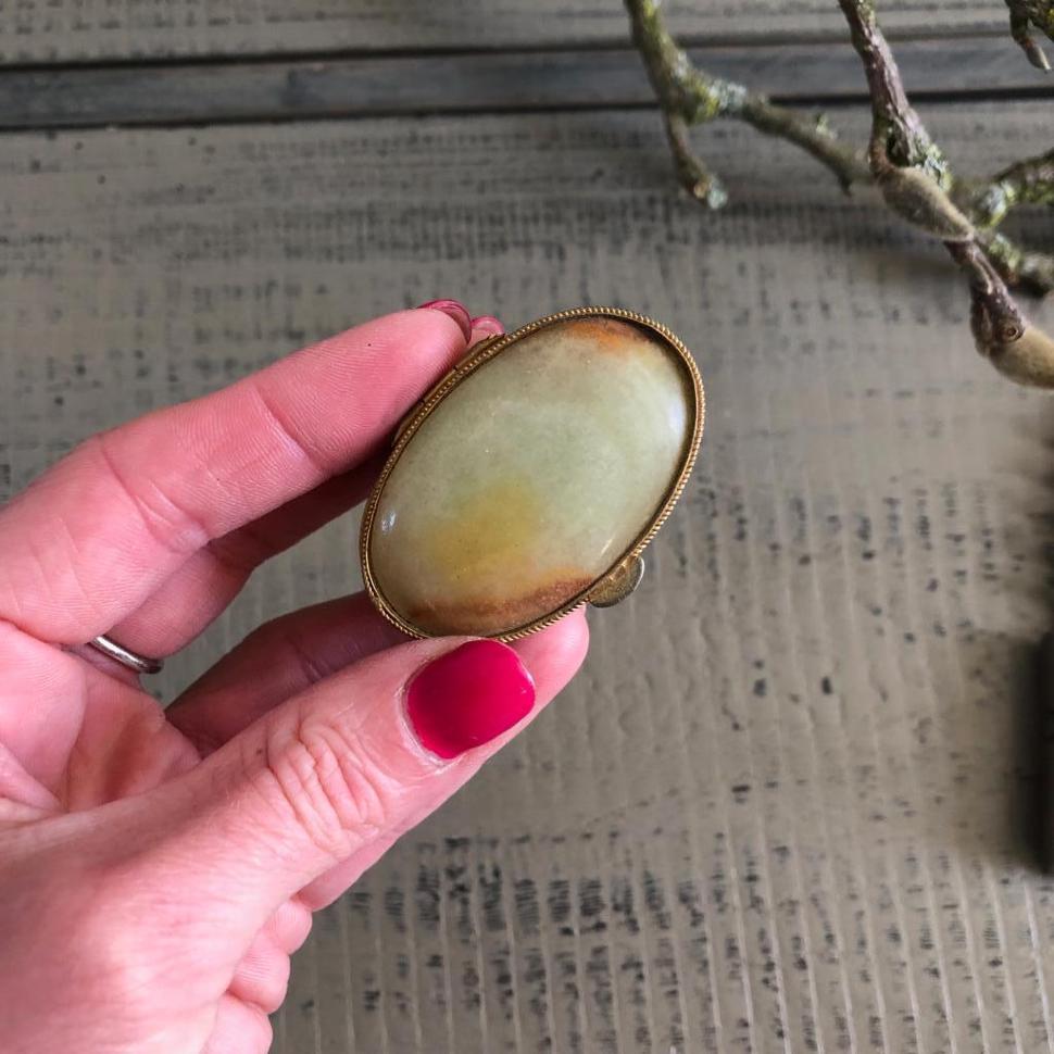 Таблетница овальная с ониксом