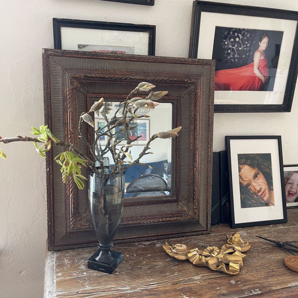 Зеркало 56х51 см деревянная рама