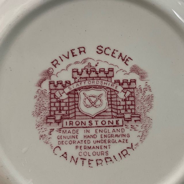 Тарелка Canterbury серия River Scene 25 см Англия