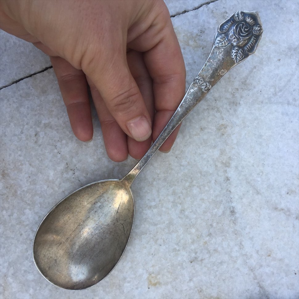 Ложка с розой на ручке Швеция