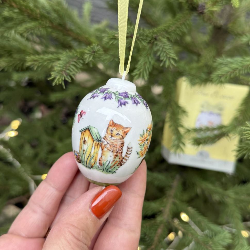 Подвес Яйцо пасхальное Hutschenreuther 7 см фарфор Германия 2020 г.