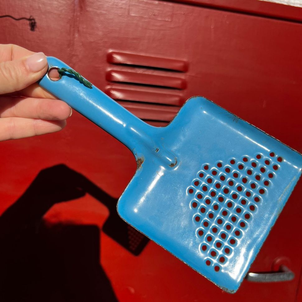 Дуршлаг лопатка эмалированный 21 см