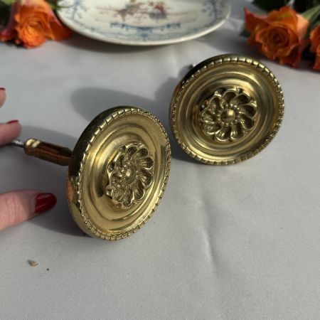 Держатель для штор 8 см латунь