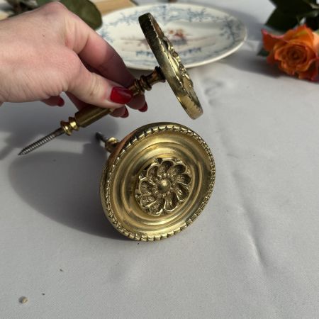 Держатель для штор 8 см латунь