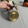 Держатель для штор 8 см латунь