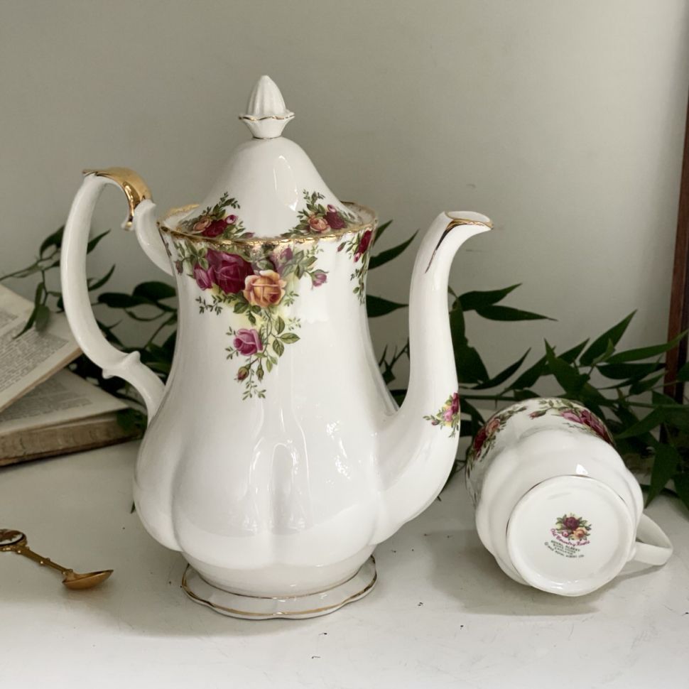 Кофейник Royal Albert 1962 г. Old Country Roses 1,4 л Англия