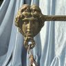 Весы равноплечные с двумя чашами 46 см латунь 