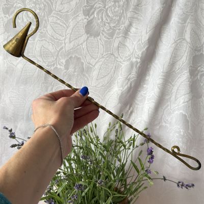 Тушитель гаситель для свечи 38 см латунь