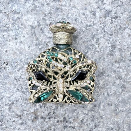 Флакон для духов Бабочка 6 см с закручивающейся крышкой  и аппликатором 