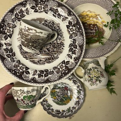 Набор лом с изьянами коричневый Англия