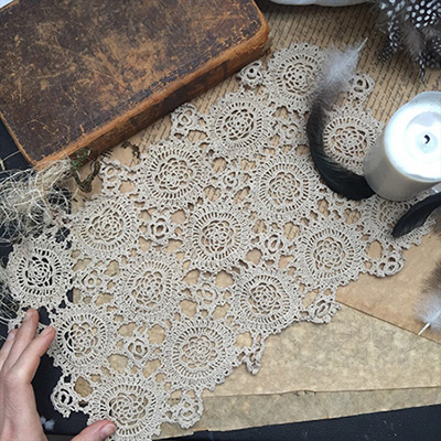 Салфетка прямоугольно ручной работы