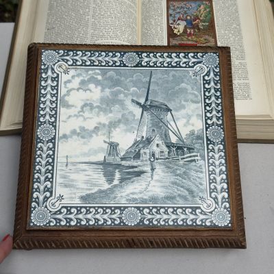 Подставка под горячее с керамической вставкой Gien Мельница 24 см Франция