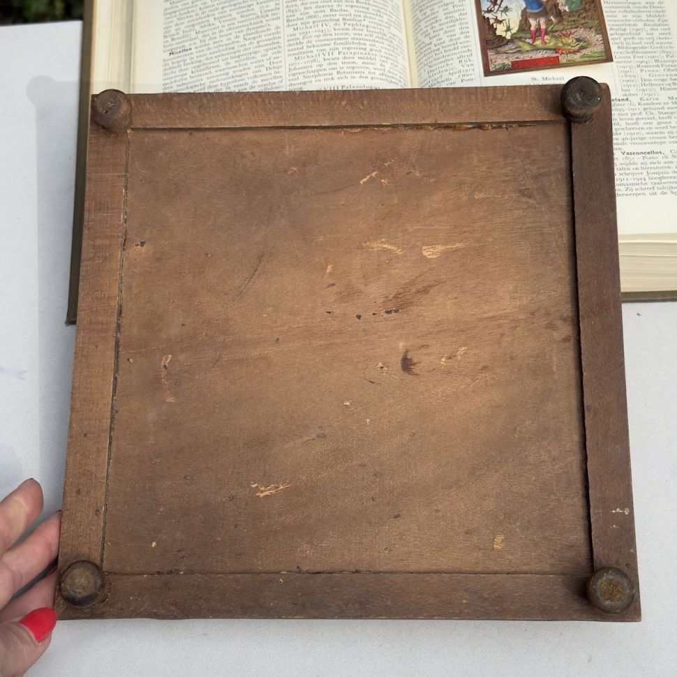 Подставка под горячее с керамической вставкой Gien Мельница 24 см Франция