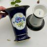 Ваза Meissen 17 см Мейсенский букет 1924-1934 гг Германия ручная роспись