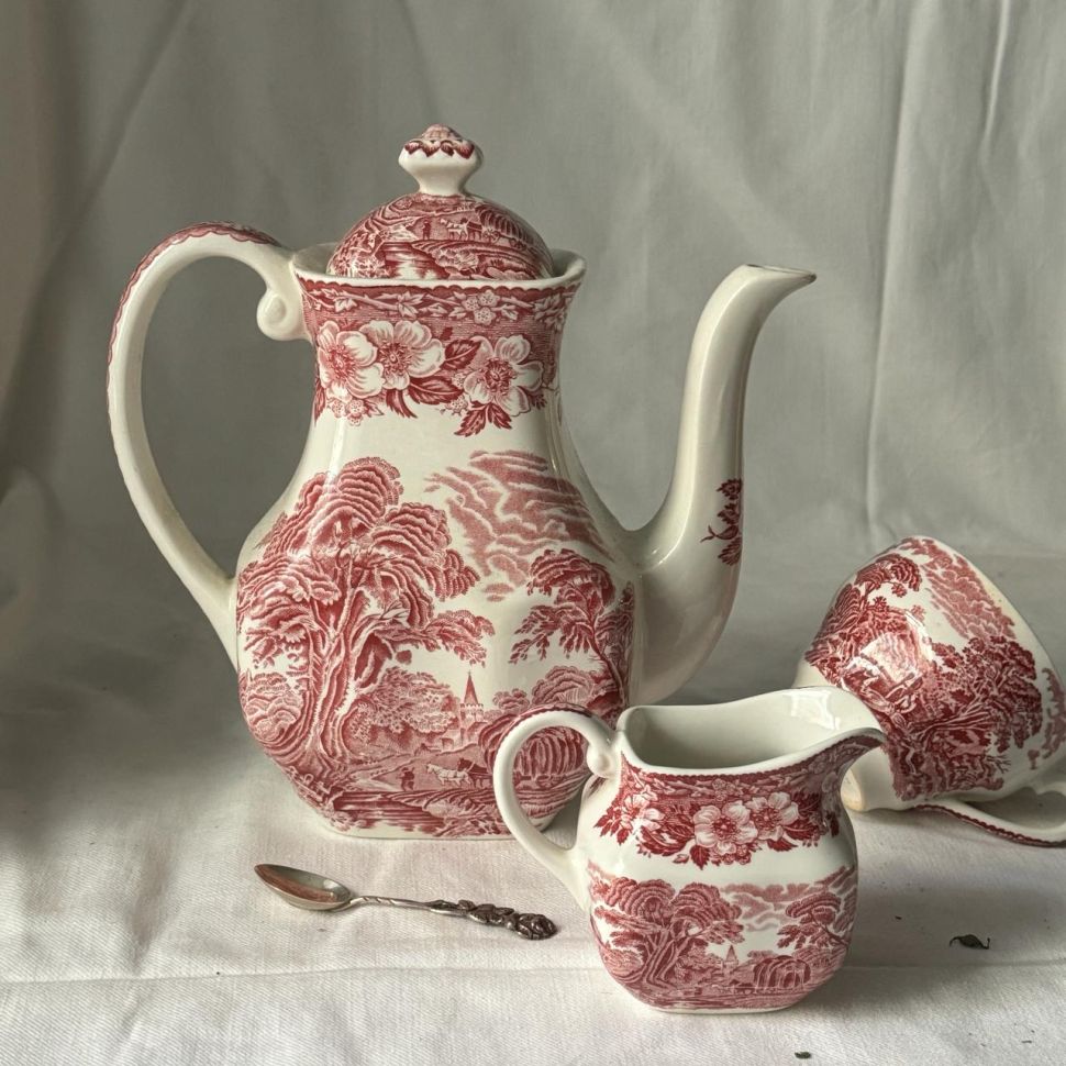 Чайник Enoch Wedgwood Woodland  красный 0,9 л Англия 