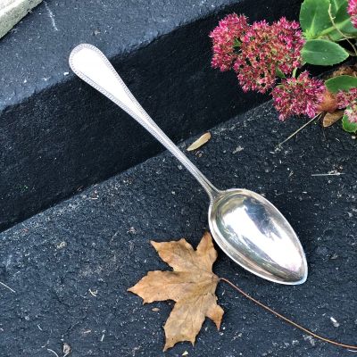 Ложка салатная мельхиоровая