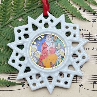 Подвес Звезда рождественский мотив 8 см Hutschenreuther Германия