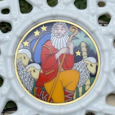 Подвес Звезда рождественский мотив 8 см Hutschenreuther Германия