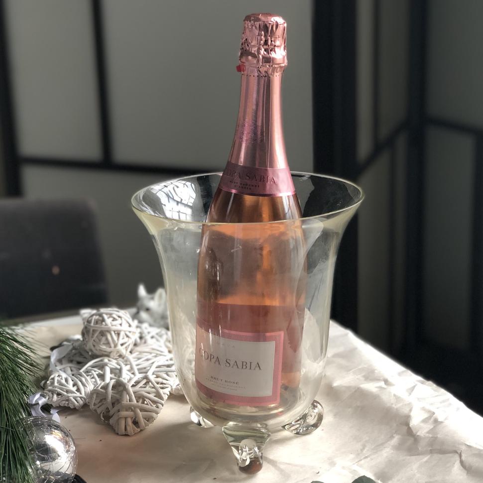 Ведро для охлаждения вина Хрустальное стекло