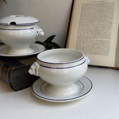 Бульонница на блюдце Лев Petrus Terra Nova 500 мл фарфор Голландия