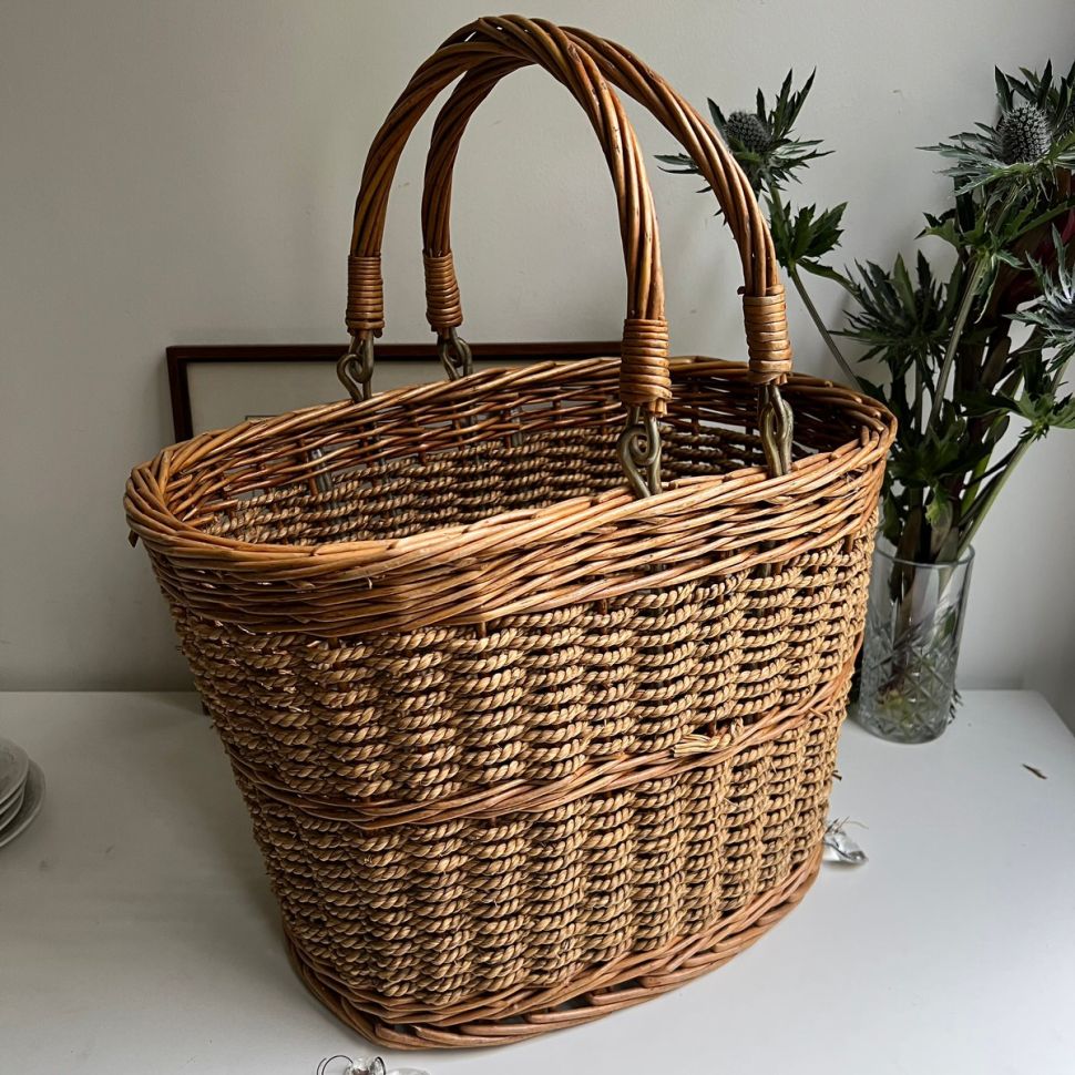 Корзина плетеная велосипедная 41 см