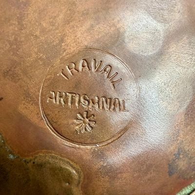 Ваза кашпо корзина 34 см медь латунь Франция