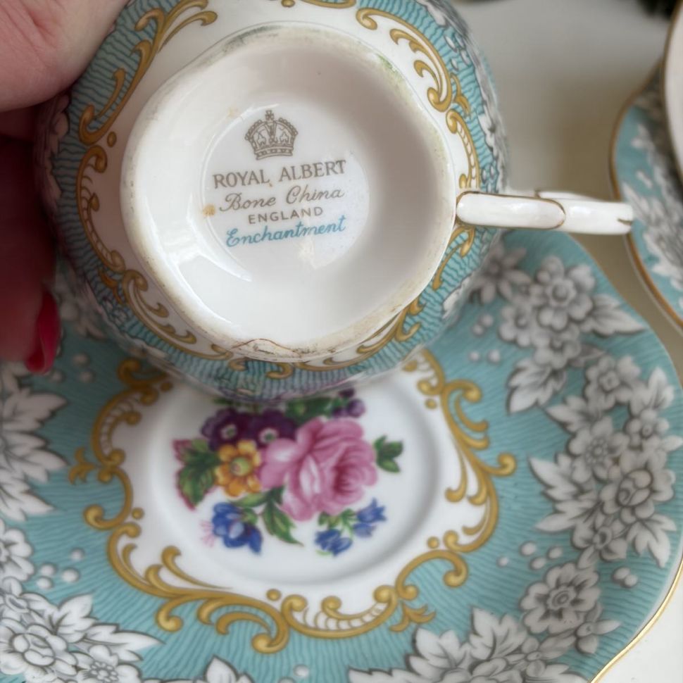 Кофейная пара Royal Albert Enchantment 125 мл Англия изъян