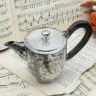 Чайник кофейник 0,4 л мельхиор серебрение дерево 