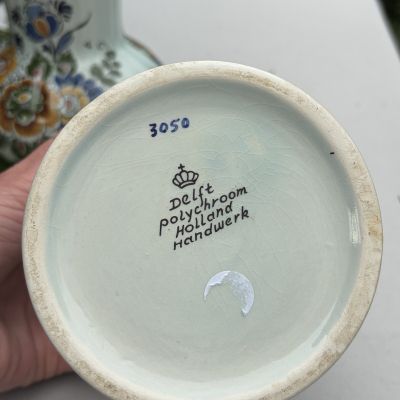 Банка с крышкой Delft 16 см керамика Голландия полихром
