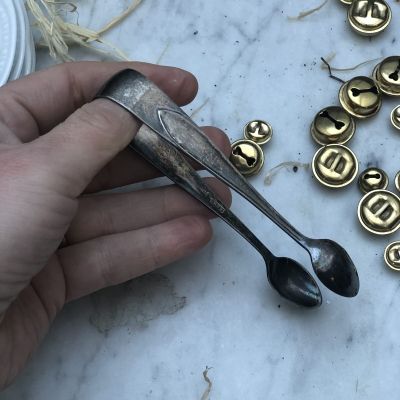 Щипцы для сахара мельхиоровые