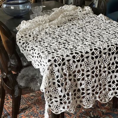 Скатерть покрывало прямоугольное 140х260 см хлопок