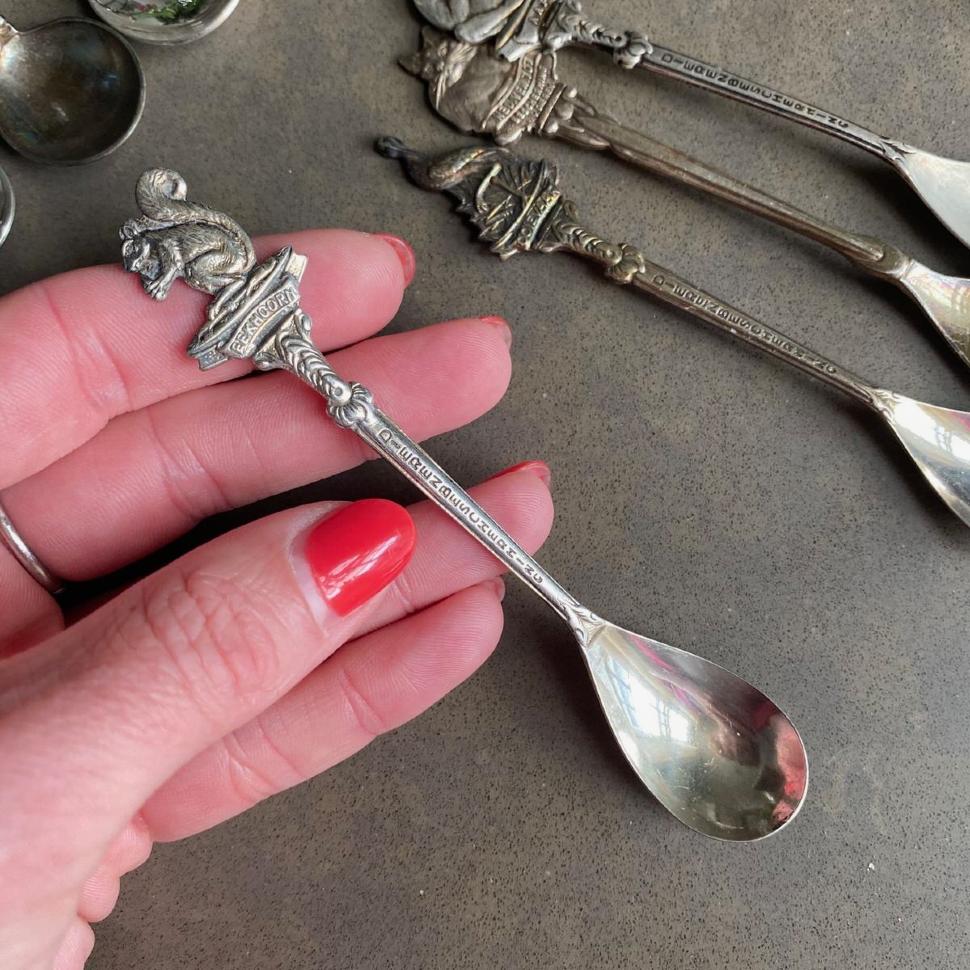 Ложка чайная 12 см Белка мельхиор