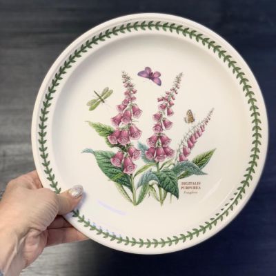 Тарелка 27 см Portmeirion Botanic Garden Digitalis Purpurea круглый край