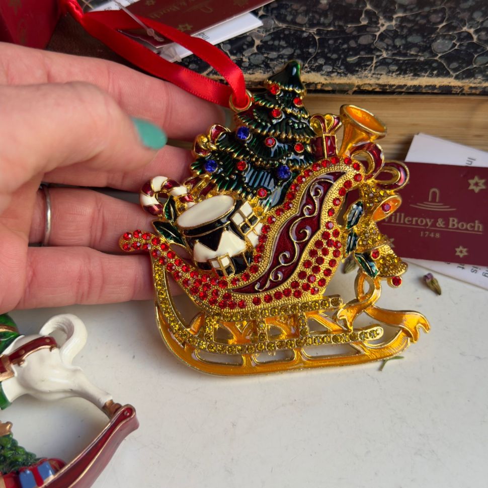 Подвес Сани ВиллеройБох Winter Collage 10 см