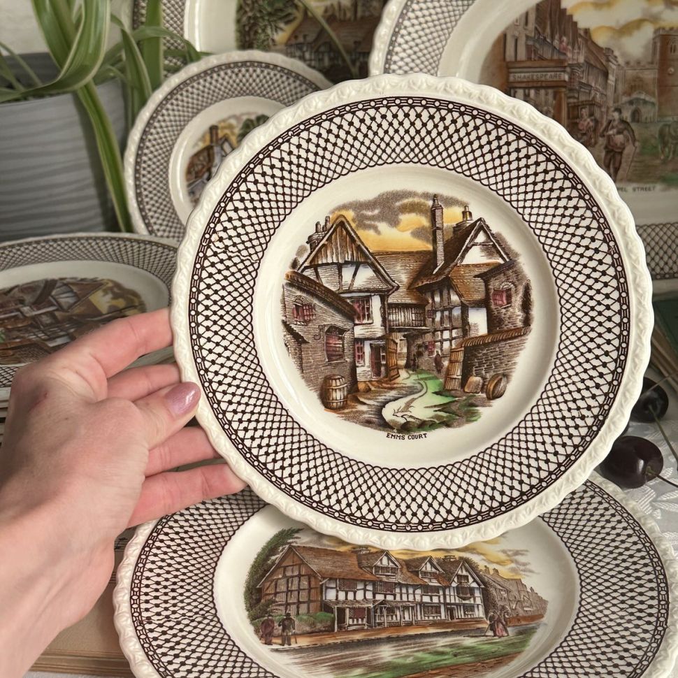 Тарелка Myott Son&Co Hanley Shakespeare Land 20 см Англия 