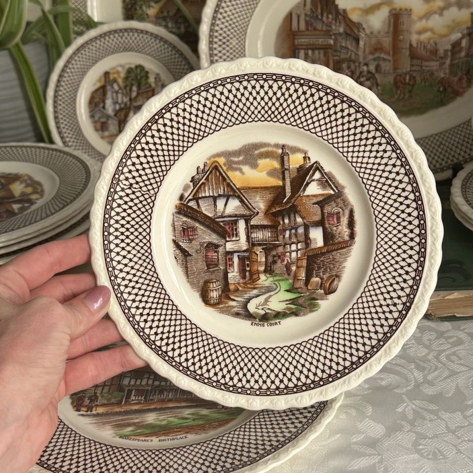 Тарелка Myott Son&Co Hanley Shakespeare Land 20 см Англия 