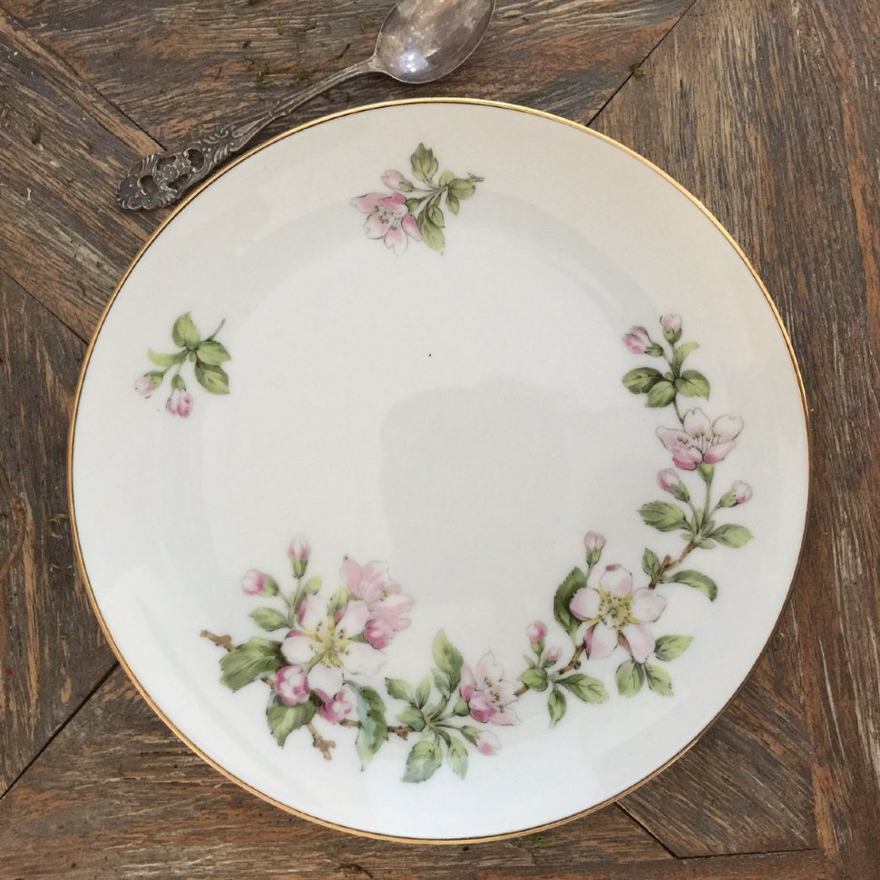 Тарелка десертная Цвет яблони Krautheim Selb Bavaria 20-е гг