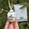Подвес Яйцо пасхальное Hutschenreuther 7 см фарфор Германия 2019 г.