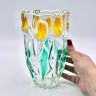 Ваза Walther Glas Тюльпаны 20 см хрусталь Германия