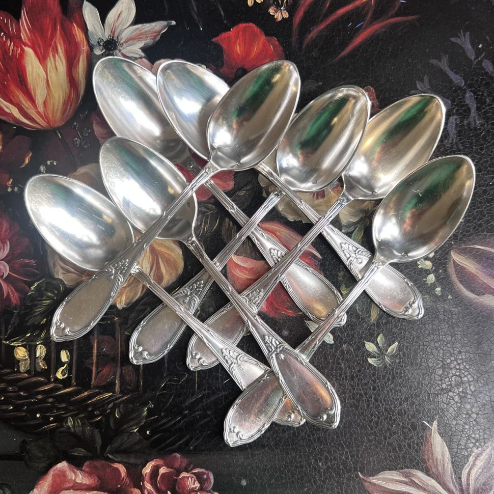 Ложка Чайная 15 см серебрение Франция