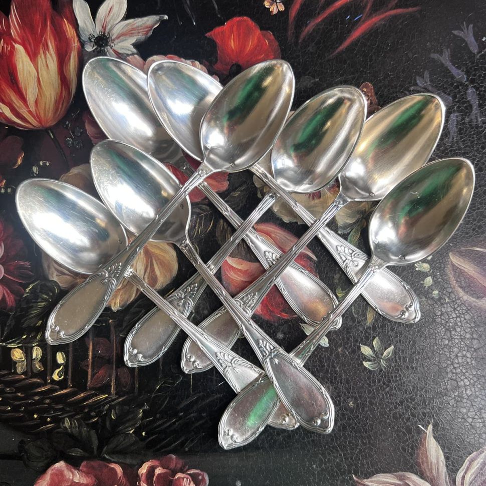 Ложка Чайная 15 см серебрение Франция