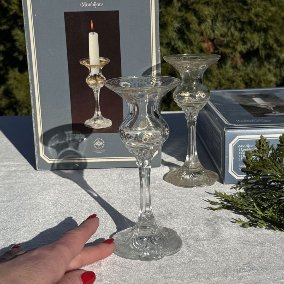 Подсвечник ваза Rosenthal Monbijou Цветы 16 см Германия 