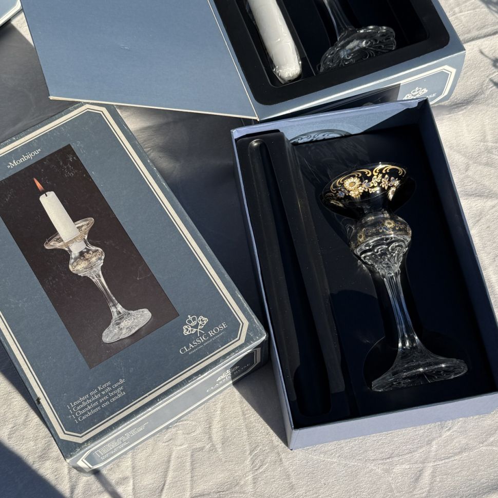 Подсвечник ваза Rosenthal Monbijou Цветы 16 см Германия 