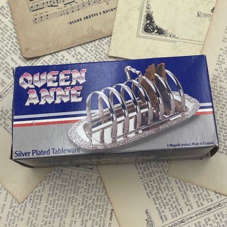 Подставка для тостов Queen Anne 19 см серебрение Англия