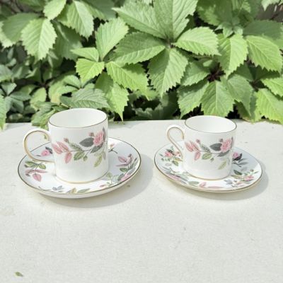 Кофейная пара Wedgwood Hathaway Rose 100 мл Англия