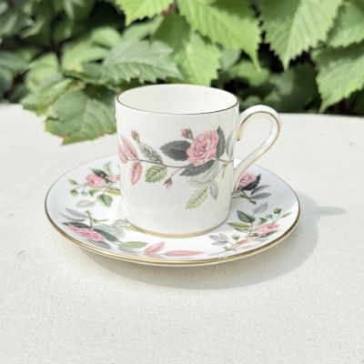 Кофейная пара Wedgwood Hathaway Rose 100 мл Англия