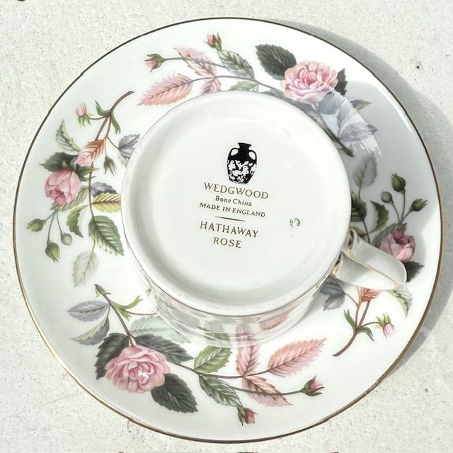Кофейная пара Wedgwood Hathaway Rose 100 мл Англия