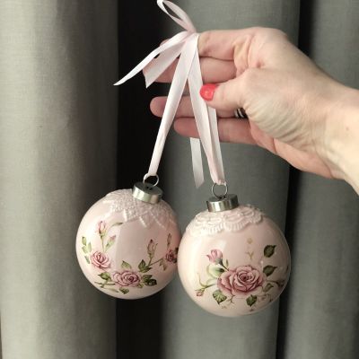 Шар фарфоровый Роза кустовая