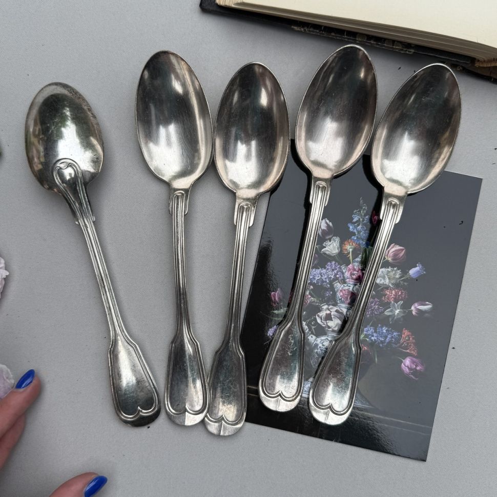 Ложка столовая 21 см серебрение 20 Франция  